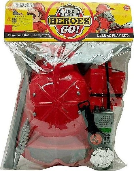 Zestaw strażaka z hełmem i maską