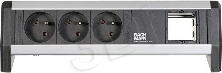 Listwa zasilająca Bachmann 3 gniazda czarna (902.004)