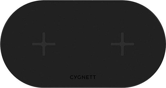 Ładowarka Cygnett Podwójna ładowarka bezprzewodowa Cygnett 20W (czarna)