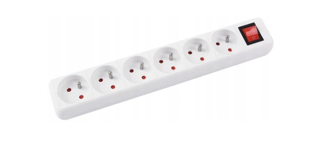 Listwa zasilająca Office Products przeciwprzepięciowa 6 gniazd 3 m biała (13116341-14)