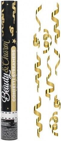 GoDan Konfetti pneumatyczne serpentyny złote 40cm