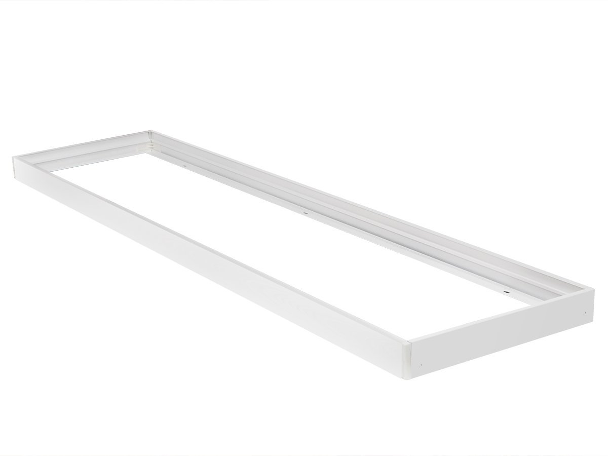 Rama montażowa do panelu LED 1200x300 zatrzaskowa aluminium biała EC79125
