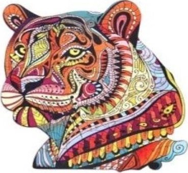 PuzzleOK Puzzle drewniane eko 73 Tajemniczy tygrys A4