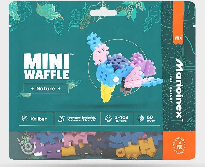 Marioinex Klocki Mini Waffle Nature - Koliber 50 elementów