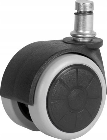 Geko Koło meblowe z trzpieniem 11 mm skrętne bez hamulca 50 mm 50 kg