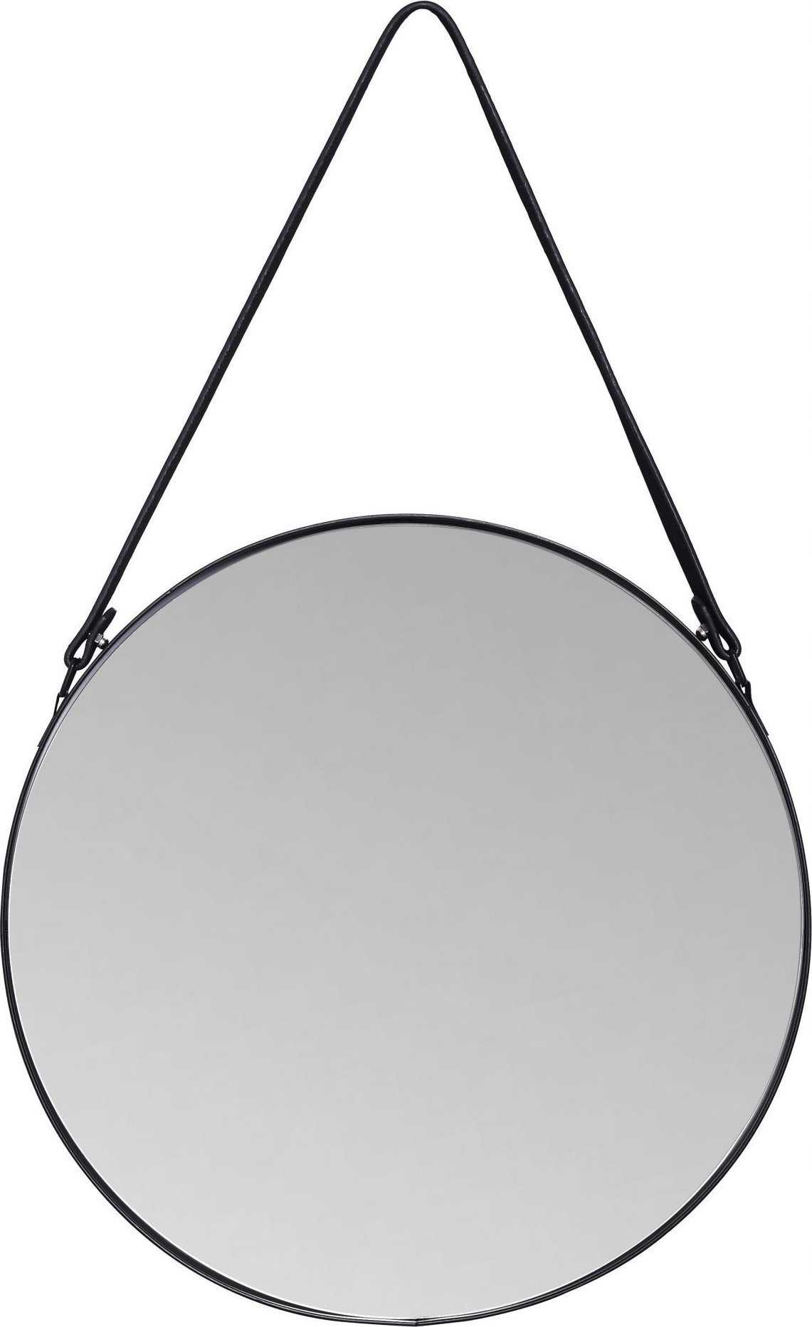 Uniglob HANGING MIRROR PERITO ROUND 60 CM BLACK