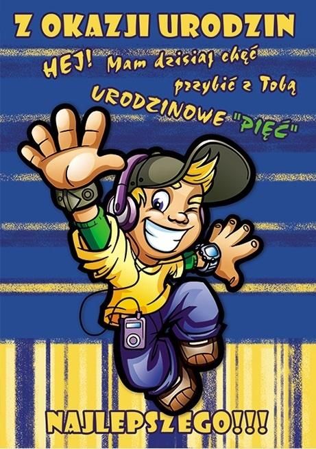 Stamp Karnet Young B6 + koperta wzór nr 012 Urodziny