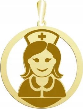 Radziszewska Jewellery Pielęgniarka Pozłacana Zawieszka GRAWER GRATIS