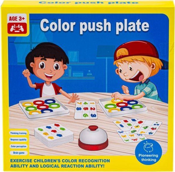 Edukacyjna GraDopasuj Kolory Karty Color Push Plate Kto Pierwszy Szybkie Krążki