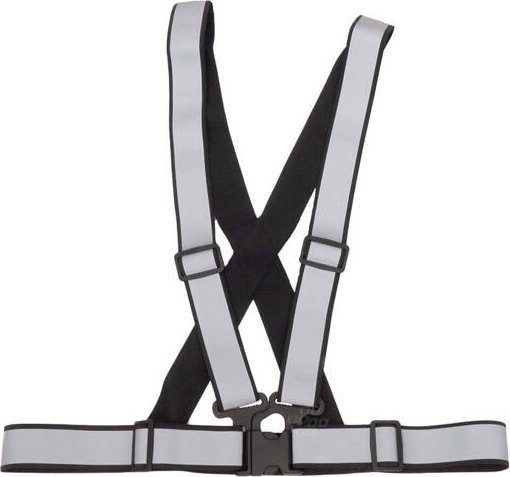 Szelki odblaskowe czarne kamizelka drogowa odblaskowa AMIO-03938