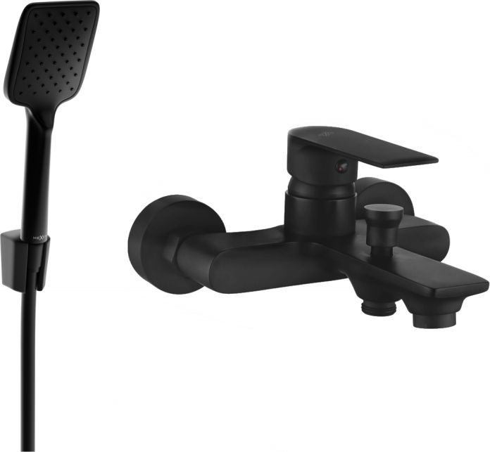 Mexen Mexen Royo R62 bateria wannowa z zestawem prysznicowym, czarna - 7223R62-70