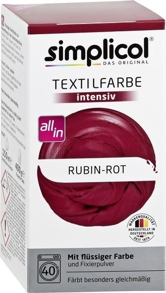 Simplicol Rubinowoczerwony Barwnik do Tkanin 560g - Intensiv (IQ8044-PROM)