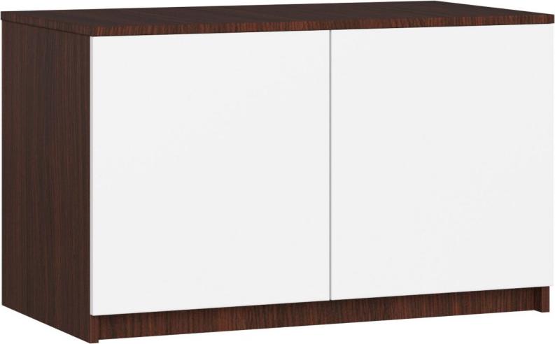 Fabryka Mebli Akord Nadstawka na szafę S 90 cm - wenge-biała - 2 drzwi