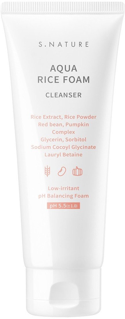 S.Nature Aqua Rice Ryżowa pianka do mycia twarzy 80ml
