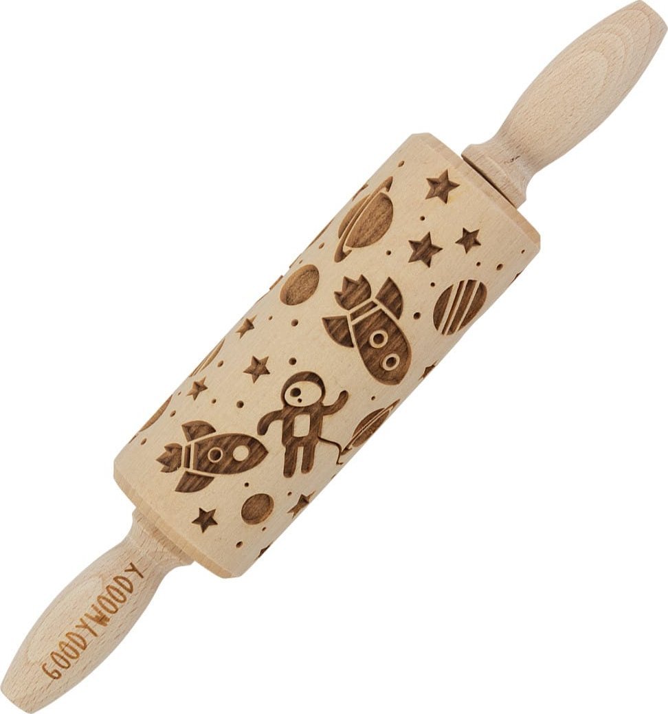 Wałek do ciasta mini kosmos + szczotka