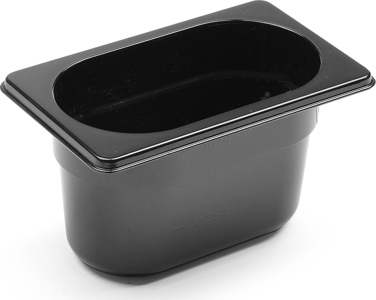 Hendi Pojemnik gastronomiczny GN 1/9 z czarnego poliwęglanu 176x162x100mm 1L Hendi 862827 Pojemnik gastronomiczny GN 1/9 z czarnego poliwęglanu 176x16
