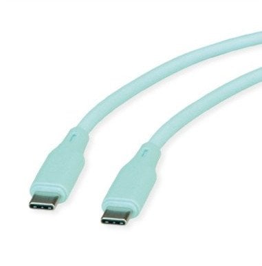 Kabel USB Roline USB-C - USB-C 1 m Zielony (11.02.9125)