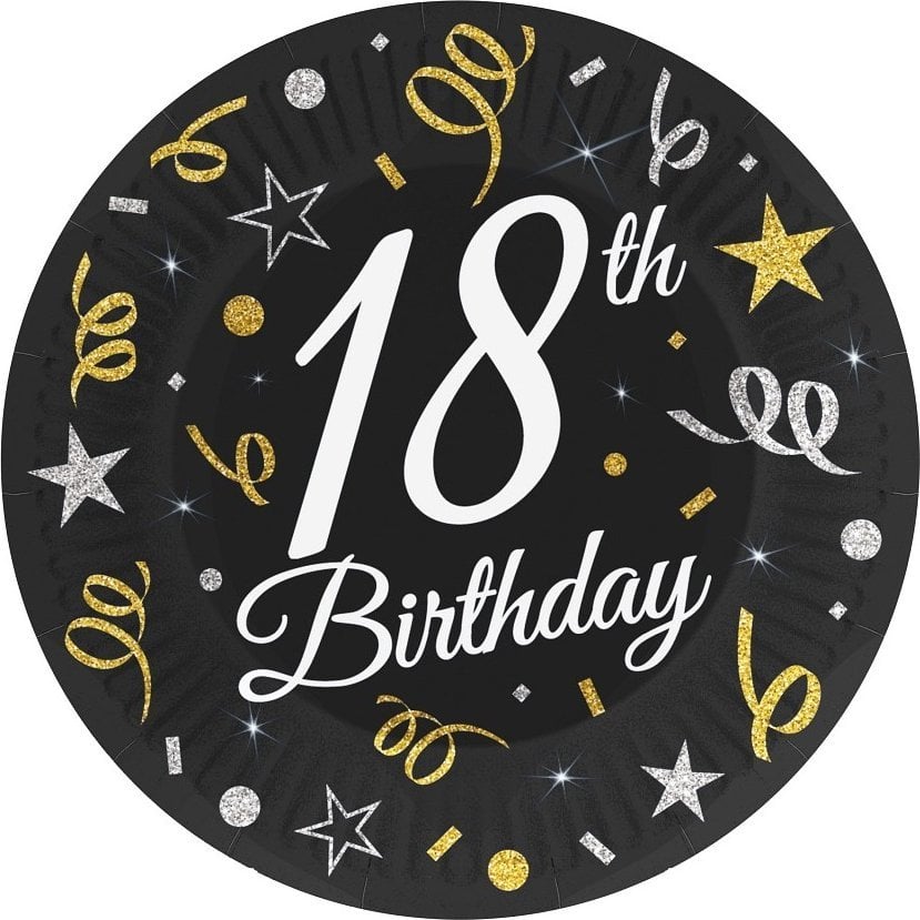 GoDan Talerzyki papierowe B&C 18cm 6szt