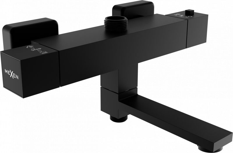Bateria wannowa Mexen Mexen Cube termostatyczna bateria wannowo-prysznicowa czarna - 77910-70