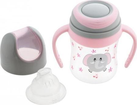 Lulabi Kubek niekapek z ustnikiem słonik 4m+ 120ml LULABI