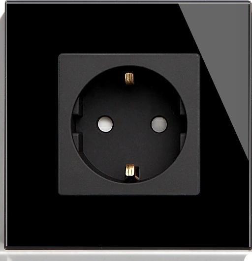 RTX Gniazdko Zigbee Tuya Smart +Ramka Szkło RTX Czarne