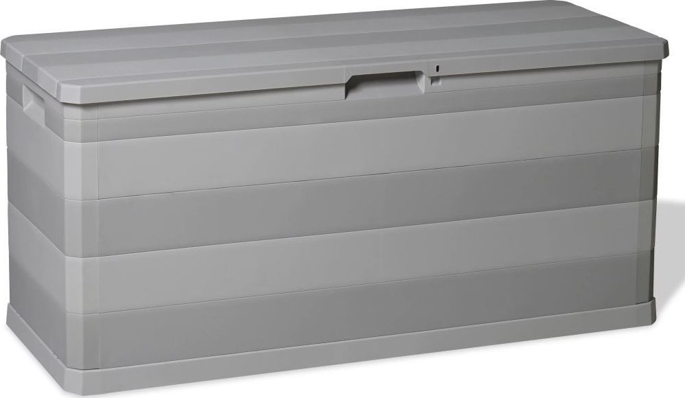 Skrzynia ogrodowa vidaXL 117x45x56 cm 280 l Szary