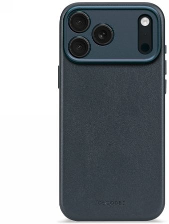 Decoded Leather Backcover - skórzana obudowa ochronna do iPhone 17 Pro Max kompatybilna z MagSafe (navy shadow)