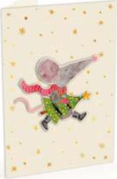 Cozywood Karnet C6 naklejany + kop. Święta Myszka