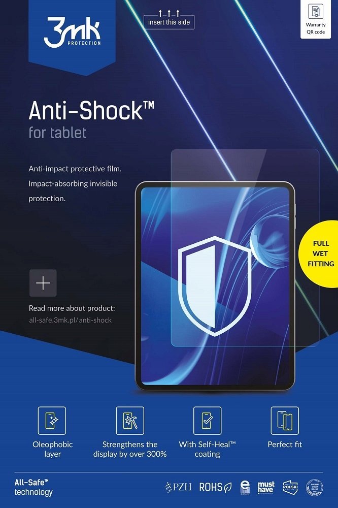 3MK All-Safe - AIO folia Anti-Shock Tablet Full Wet Fitting, 5 ks