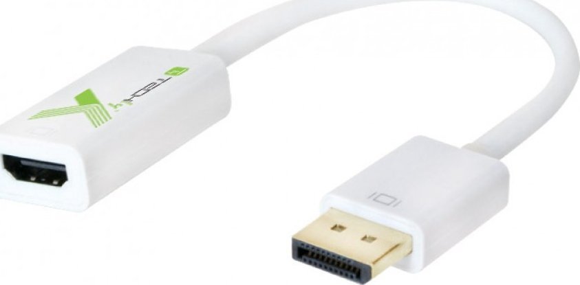 Adapter AV Techly TECHLY Adapter DisplayPort M 1.2 auf HDMI F passiv 1080p 60Hz weiss
