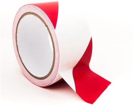 ADHESIVE TAPE 5CMX33M RED WHITE