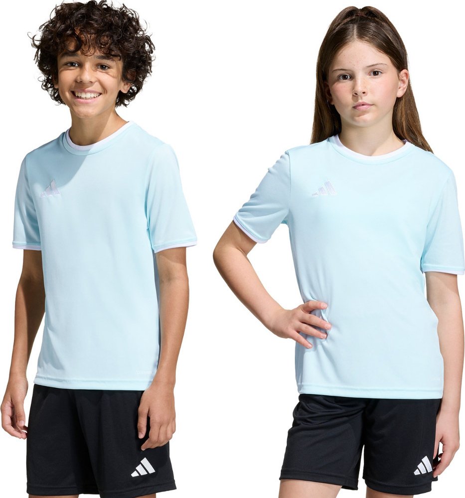 Koszulka dla dzieci adidas Entrada 26 Jersey błękitna KE9844 116cm