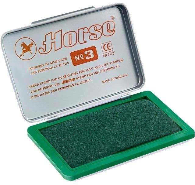 Grand Poduszka do stempli nr3 zielona 85x54mm HORSE