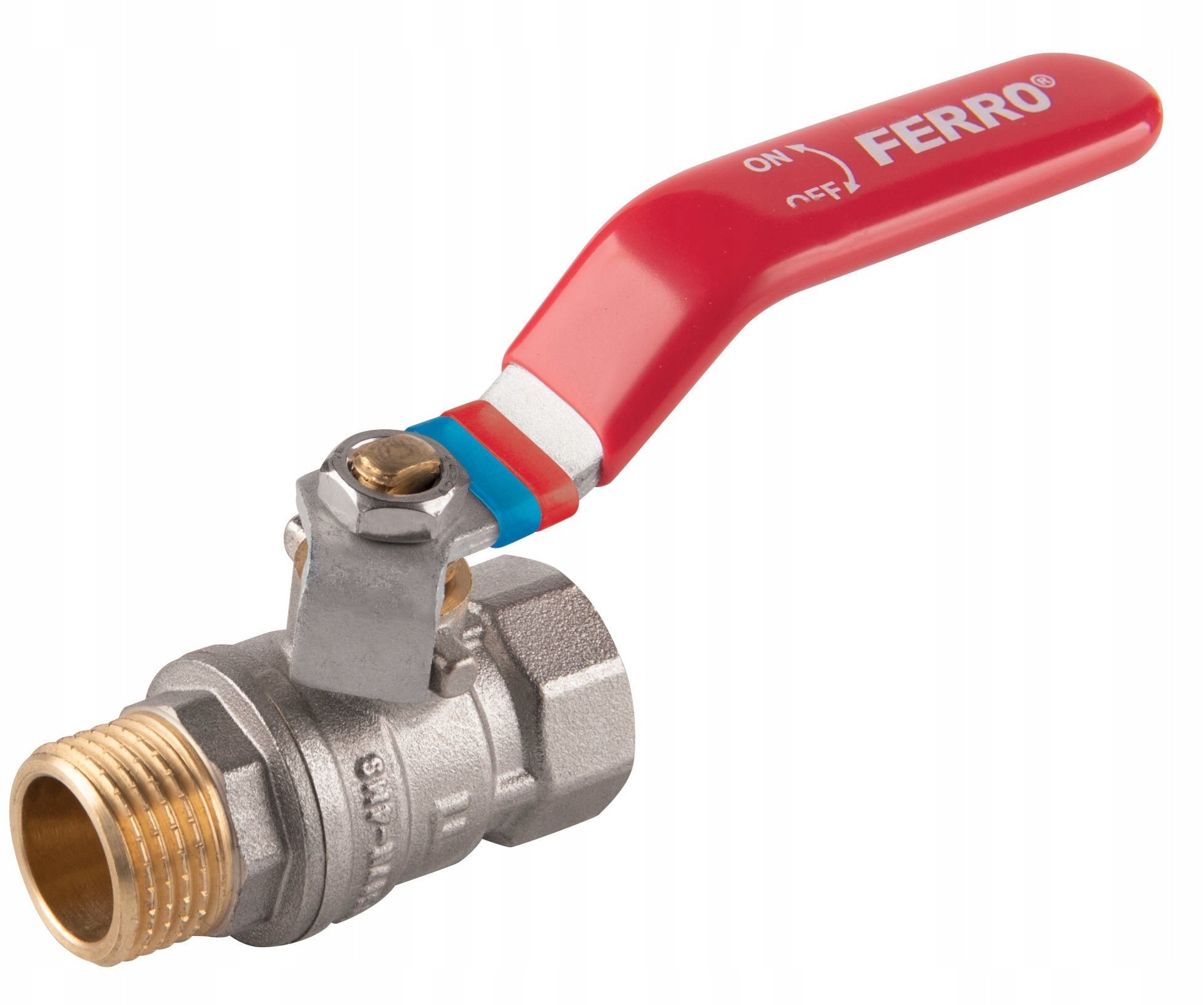 Zawór kulowy nakrętno-wkrętny z dźwignią, 1 1/4, F-Comfort