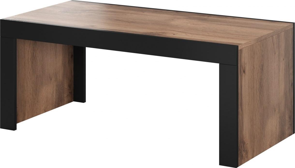 Cama Meble Ława/Stolik MILA 120x60x50 dąb wotan + czarny