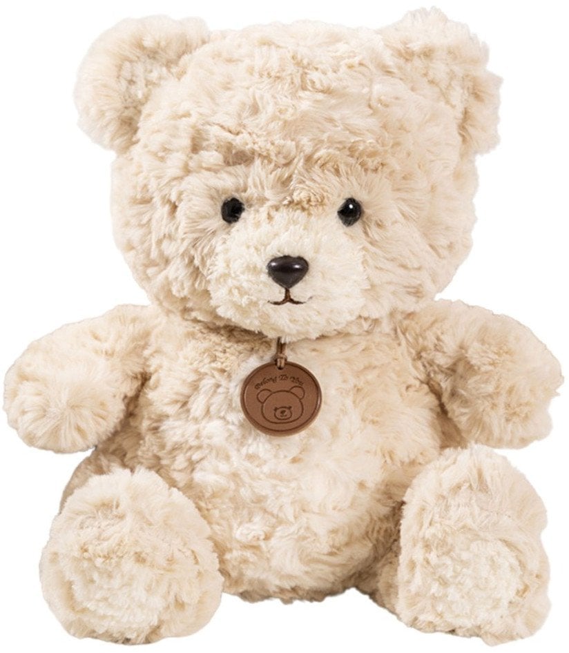 Pluszowa Maskotka Przytulanka Miś z Medalionem Beżowy 25cm