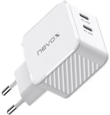 nevox 45W Dual USB-C PD Ladegerät GaN weiß