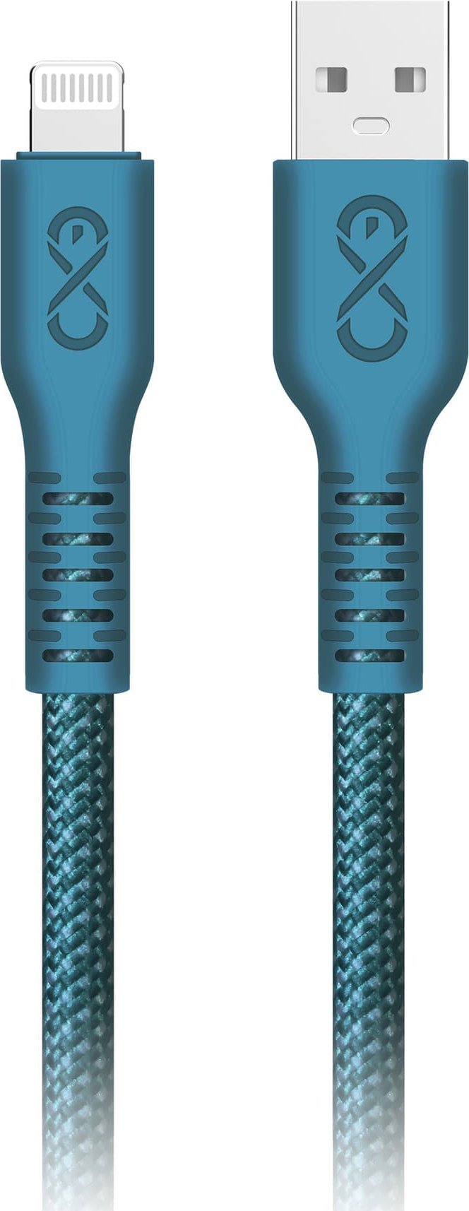 Kabel USB Orno USB-A - Lightning 0.9 m Niebieski (CABEXCIMMOUALI0.9MIX)