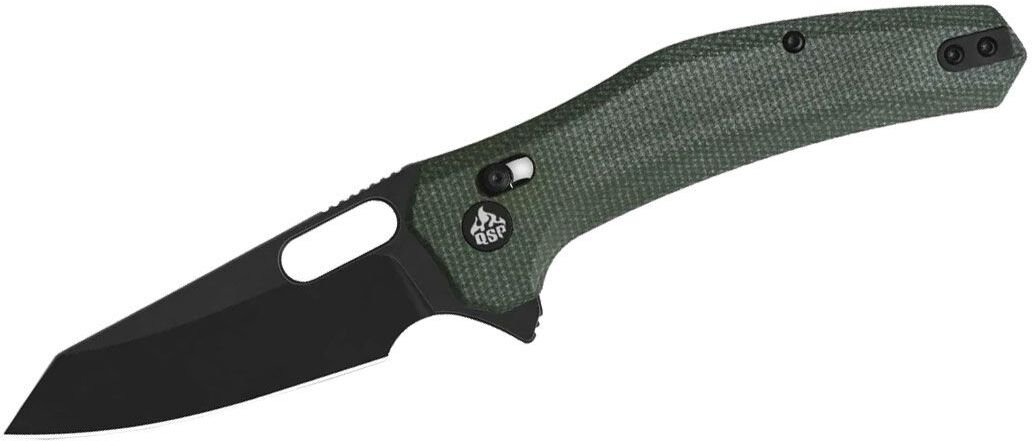 QSP Knife EMU MICARTA BLK QS164-B2 Green