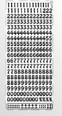 Stiker ażurowy 023 10x23cm srebrny