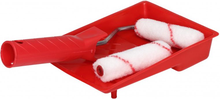 Pro-Line Zestaw malarski Mini wałek Nylon 10cm 2szt. + kuweta (41244)