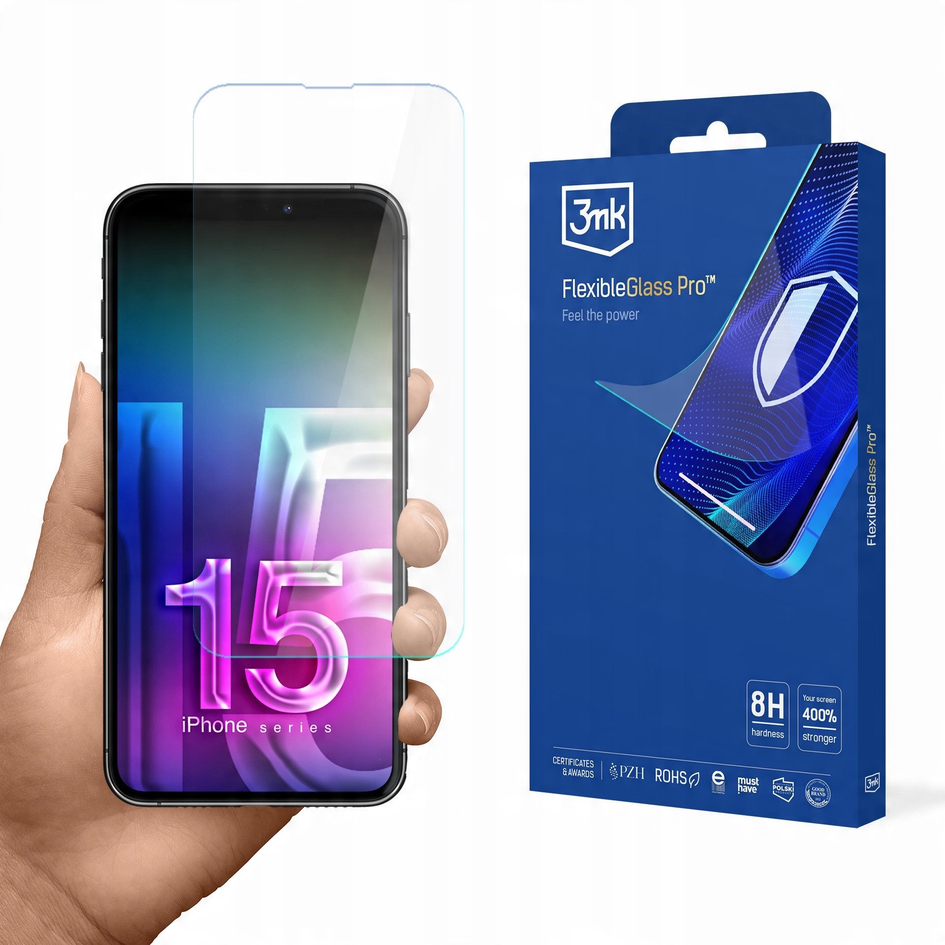Apple iPhone 15 - 3mk FlexibleGlass Pro