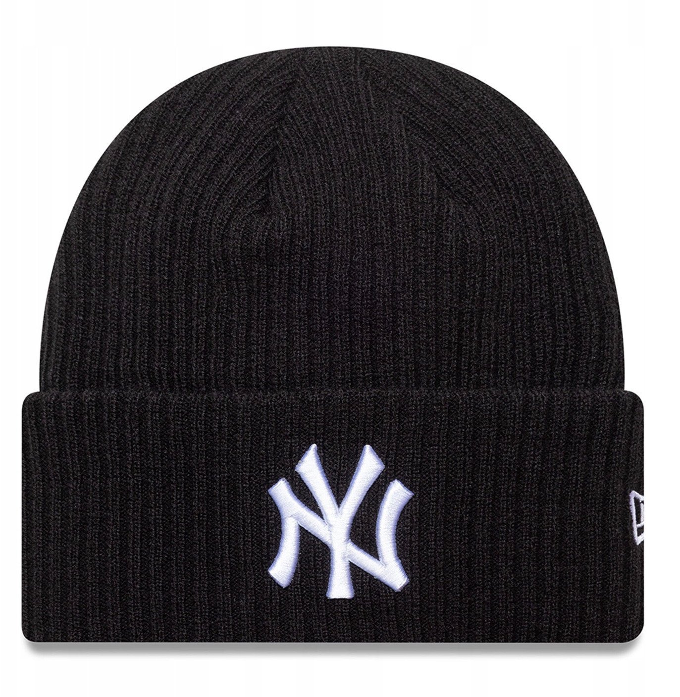 New Era Wide Cuff Beanie New York Yankees Hat 60691072 czarny One size