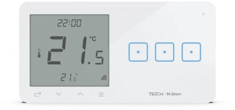 Przewodowy włącznik światła potr. z regulatorem pokojowym biały WSR-03MP Tech Sterowniki