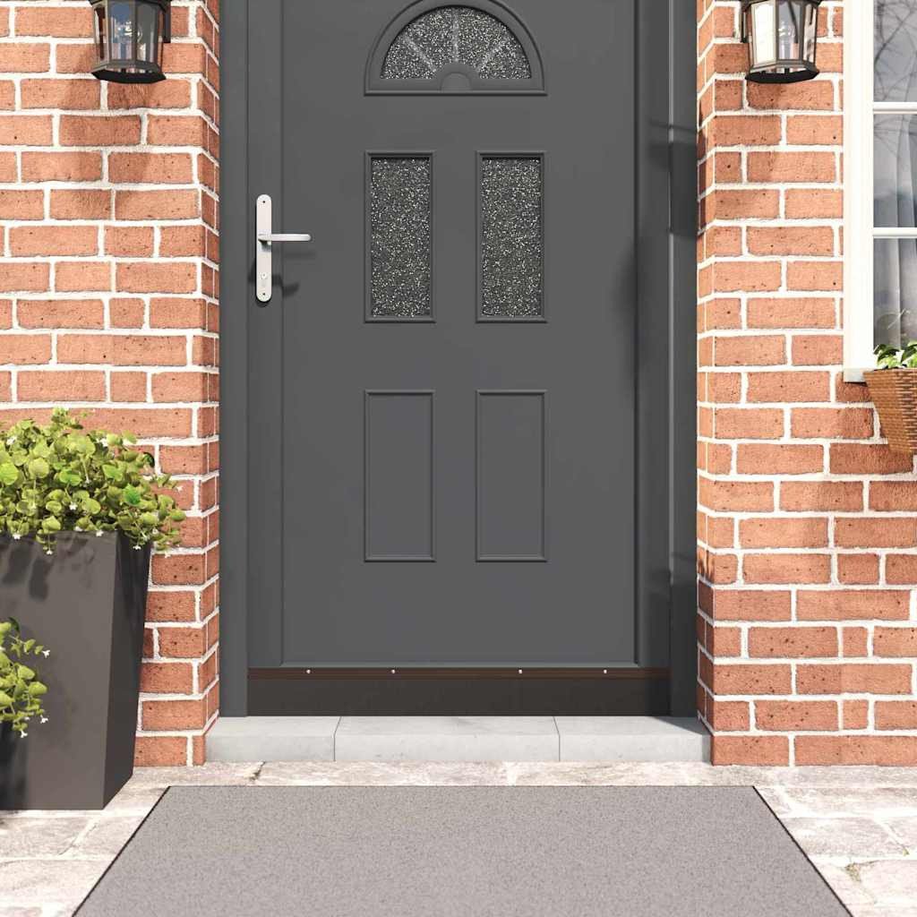 vidaXL Uszczelki z szczotką do drzwi na zatrzask 12 pcs Brązowy 100 cm