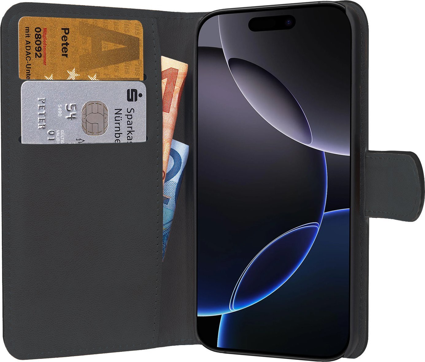 Pedea PEDEA Book Cover Classic für Apple iPhone 16 Pro Max -black