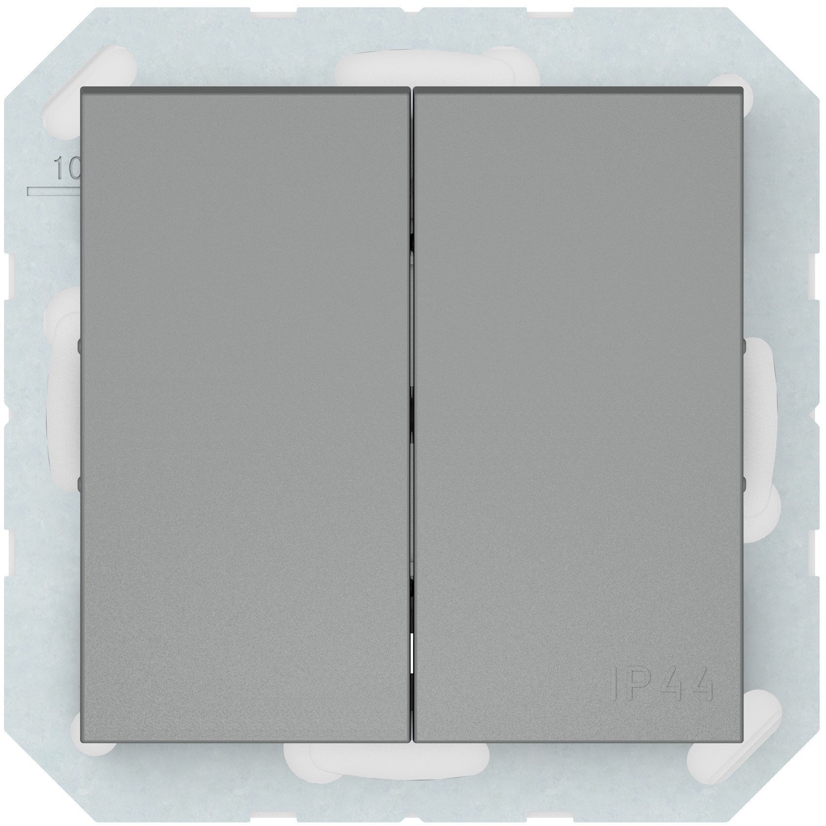 TWO WAY SWITCH 2G GREYP(6+6)10-020-02 QR