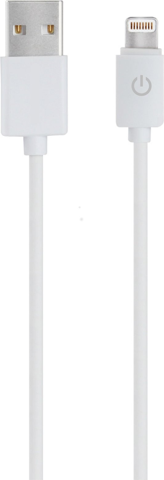 Kabel USB Realpower USB-A - Lightning 1 m Biały (255649)