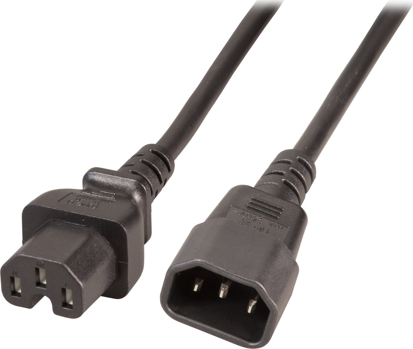 Kabel zasilający EFB EFB Elektronik EK585.2V2 kabel zasilające Czarny 2 m IEC C14 IEC C15