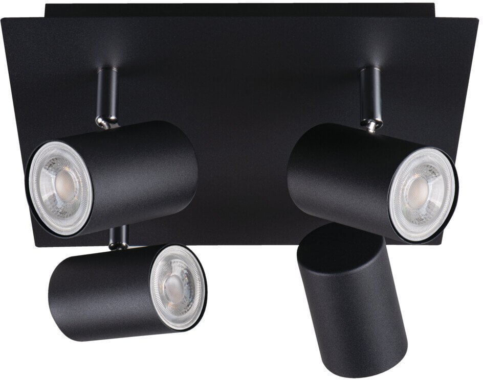 Oprawa ścienno-sufitowa GU10 4x max 10W EVALO EL-4O B-SR czarny 35697